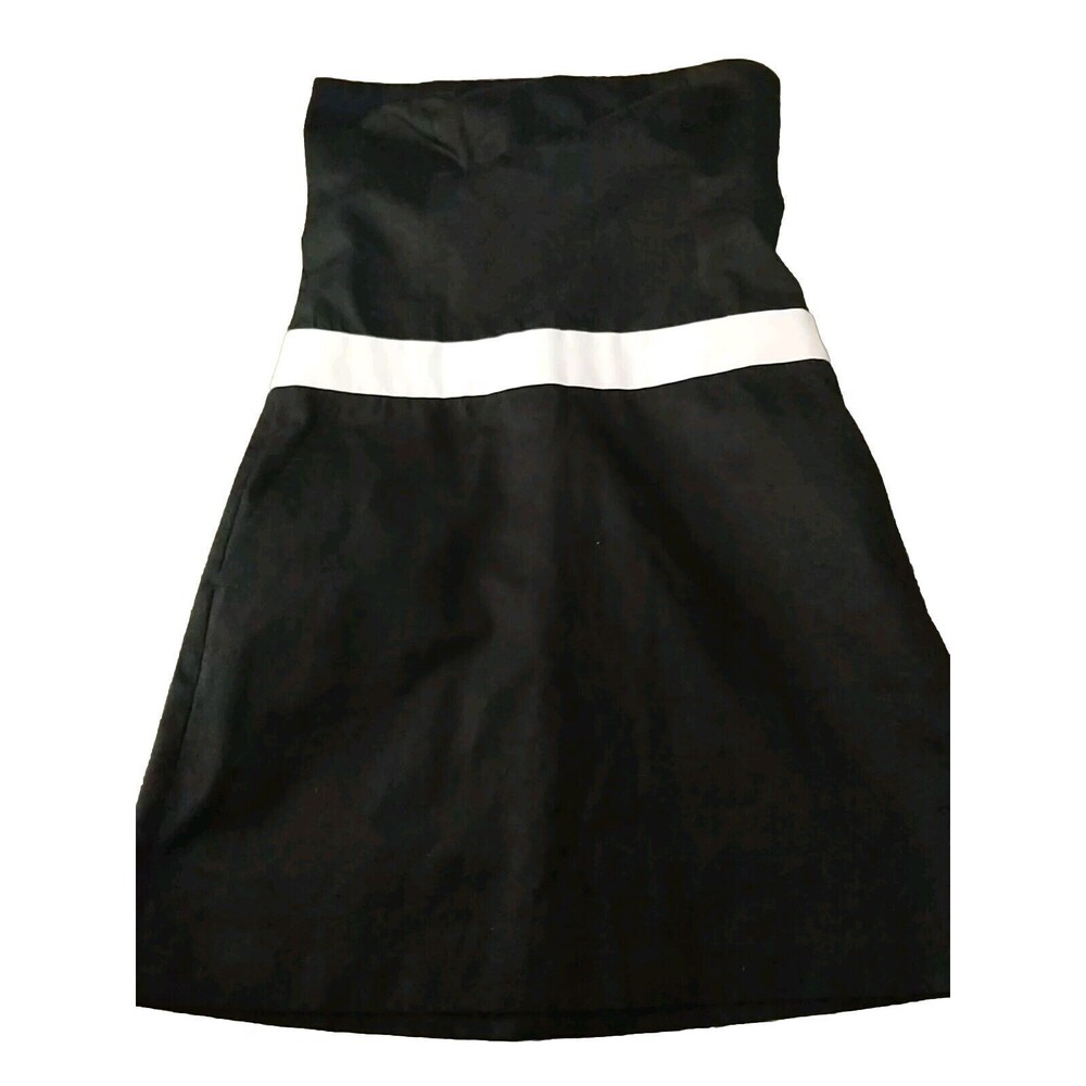 Chaiken Black White Strapless Dress Size 2 Party Cocktail Formal